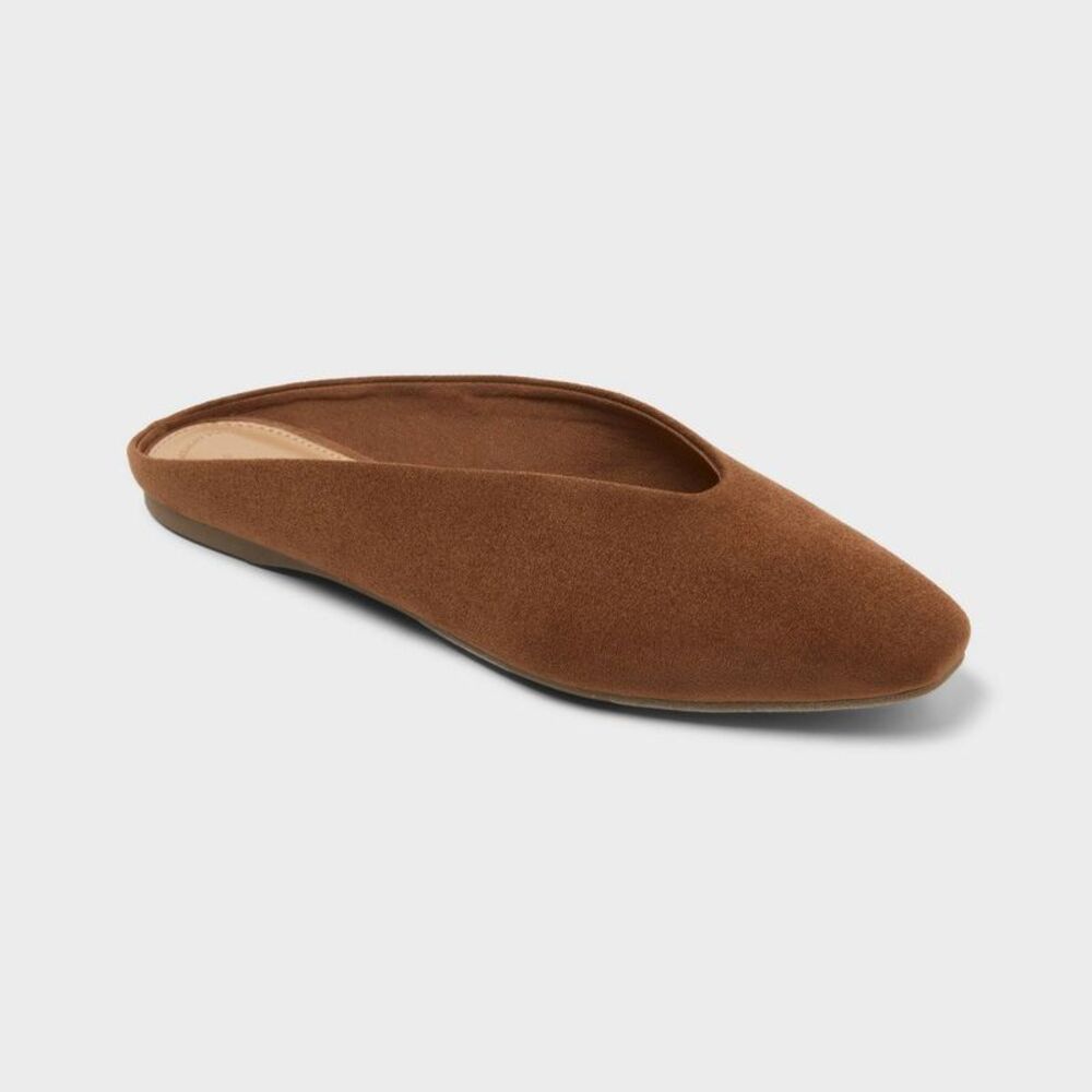 Women's Liza Mule Flats - Universal Thread Brown 7.5
